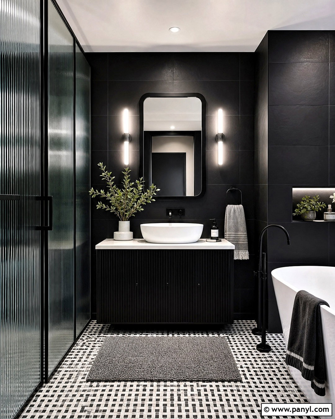 Black And White Moody Bathroom - 20 dark moody bathroom ideas