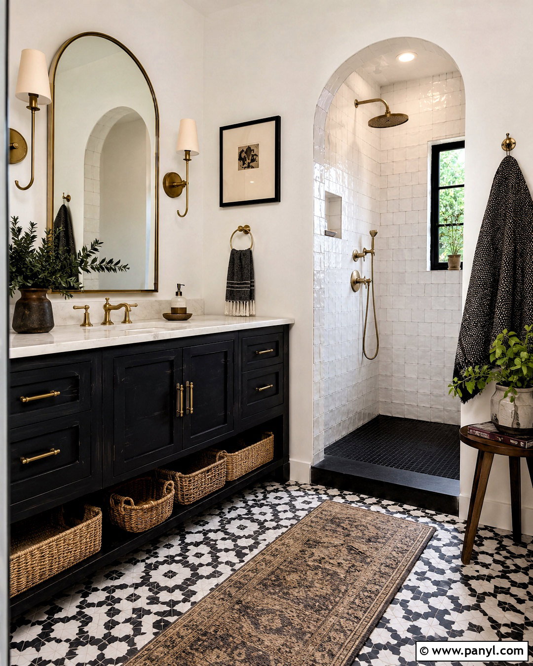20 Black and White Bathroom Tile Ideas for a Chic Refresh