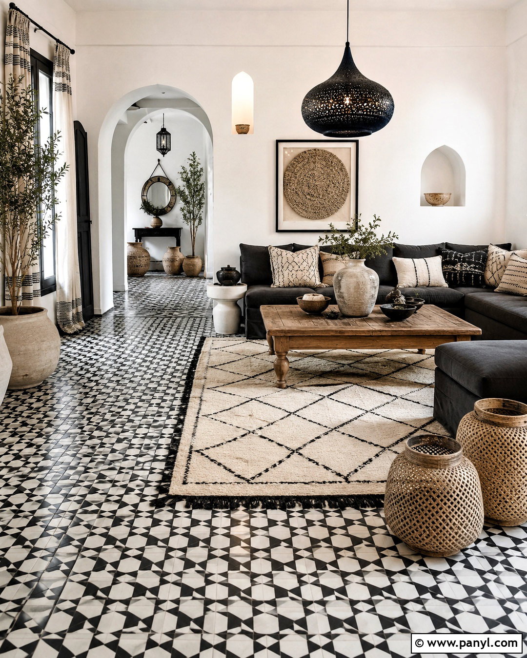 Black And White Moroccan Interior - 20 morroco interior design ideas