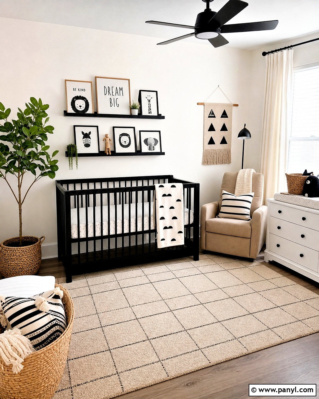 Black And White Nursery - 20 simple nursery ideas