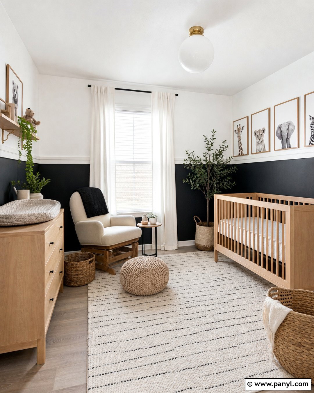 Black And White Nursery Walls - 25 Two Tone Nursery Walls