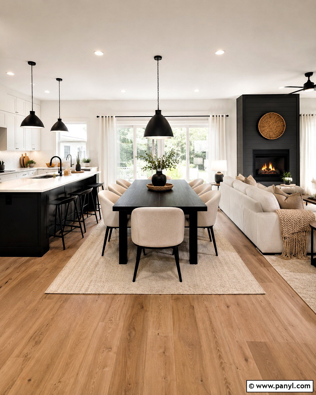 Black And White Open Concept Interior - 20 black and white interior design ideas