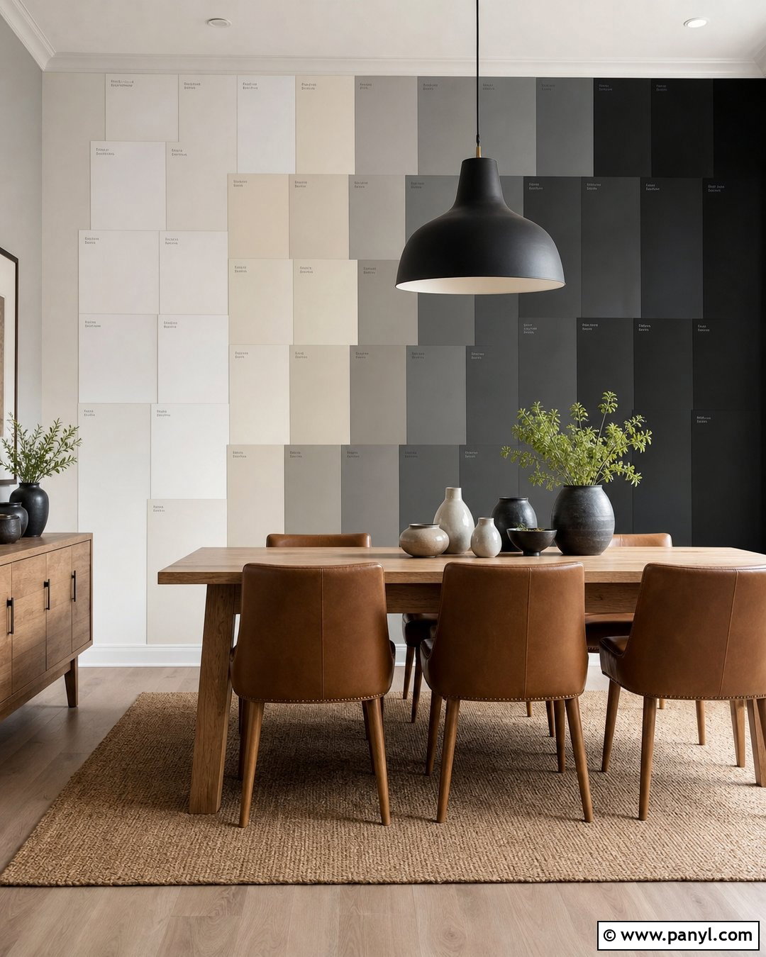 Black And White Paint Chip Wall - 30 Paint Chip Wall Ideas