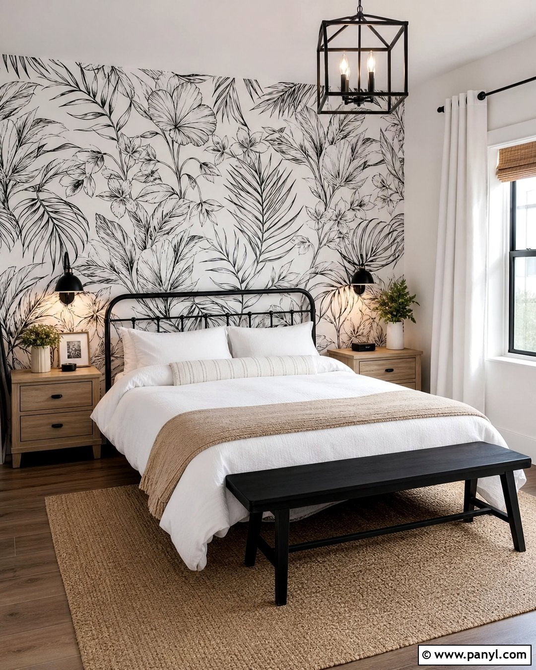 Black And White Peel And Stick Accent Wall - 35 Black And White Accent Wall Ideas