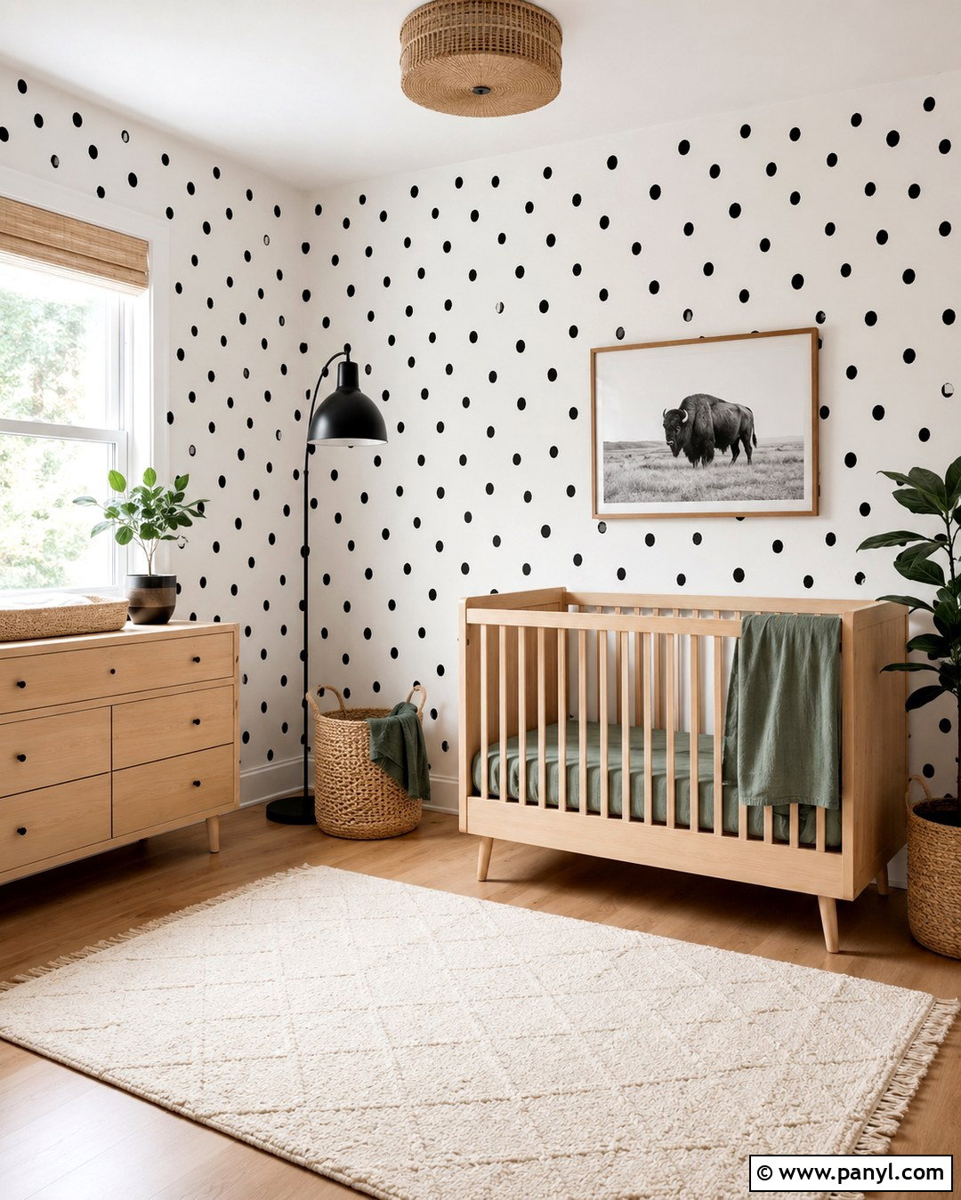 Black And White Polka Dot Wall Pattern - 20 Black And White Wall Pattern Ideas