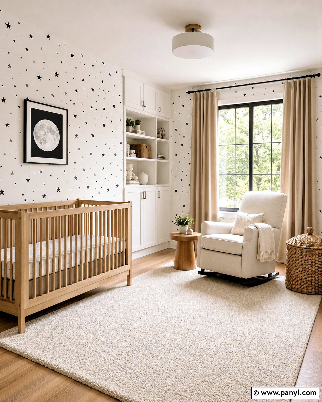 Black And White Star Wallpaper Nursery - 20 black white wallpaper ideas