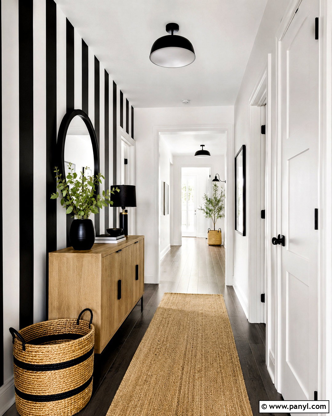 20 White and Black Accent Wall Ideas for Chic Modern Rooms