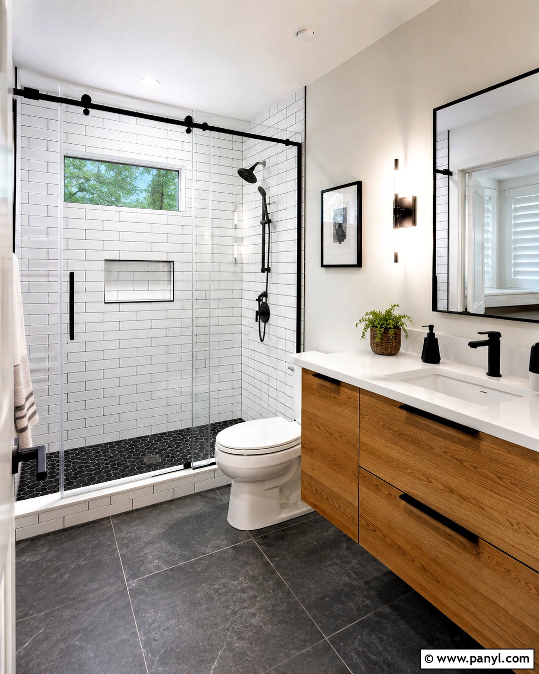 20 Black and White Shower Tile Ideas for a Luxe Bathroom
