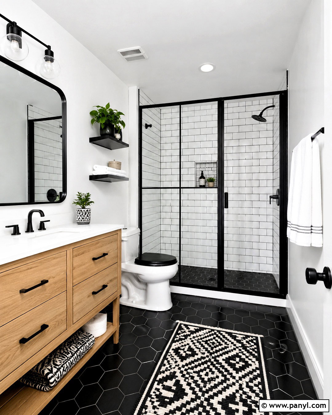 Black And White Toilet Bathroom - 35 Toilet Color Ideas