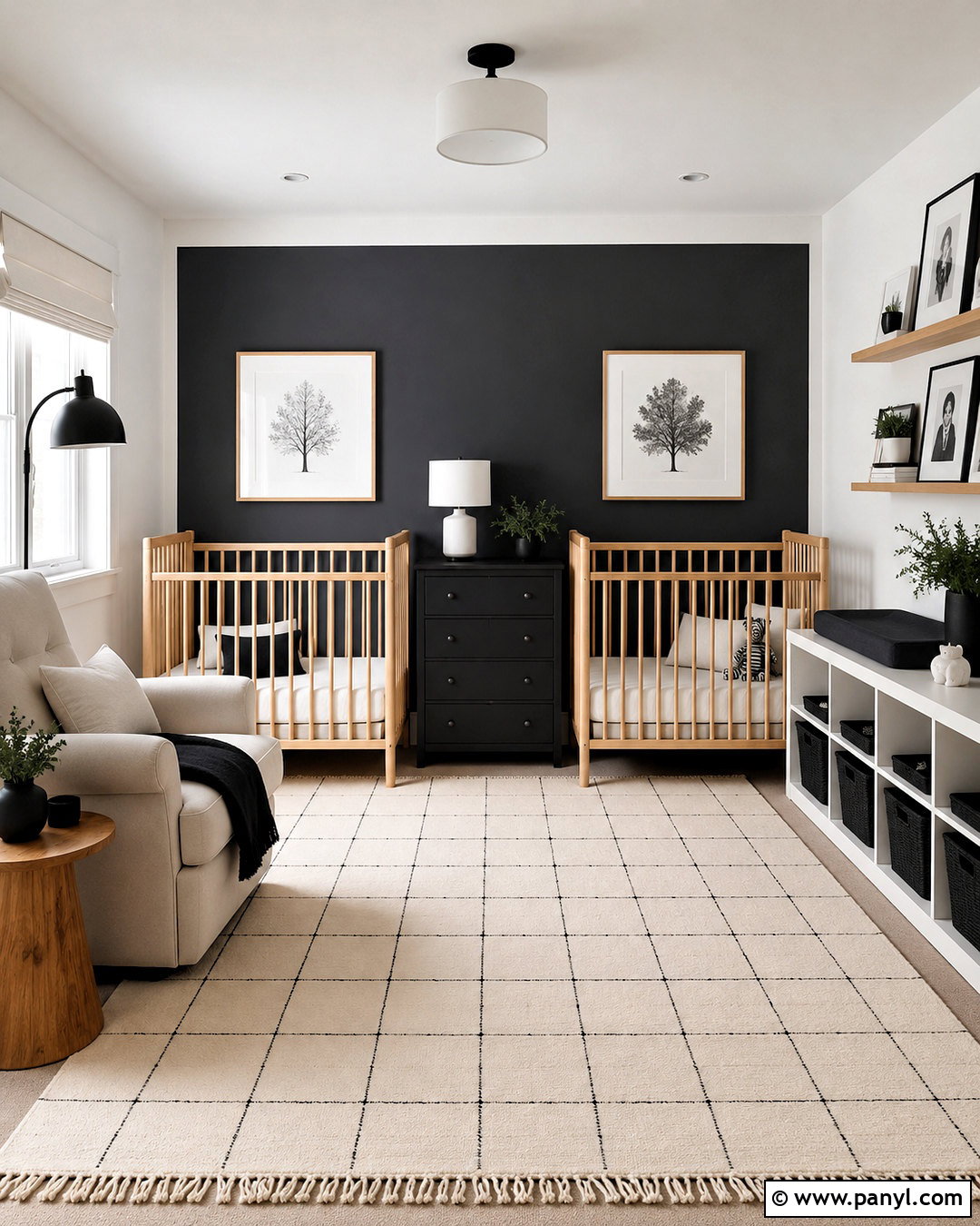 Black And White Twin Nursery - 20 black and white baby nursery ideas