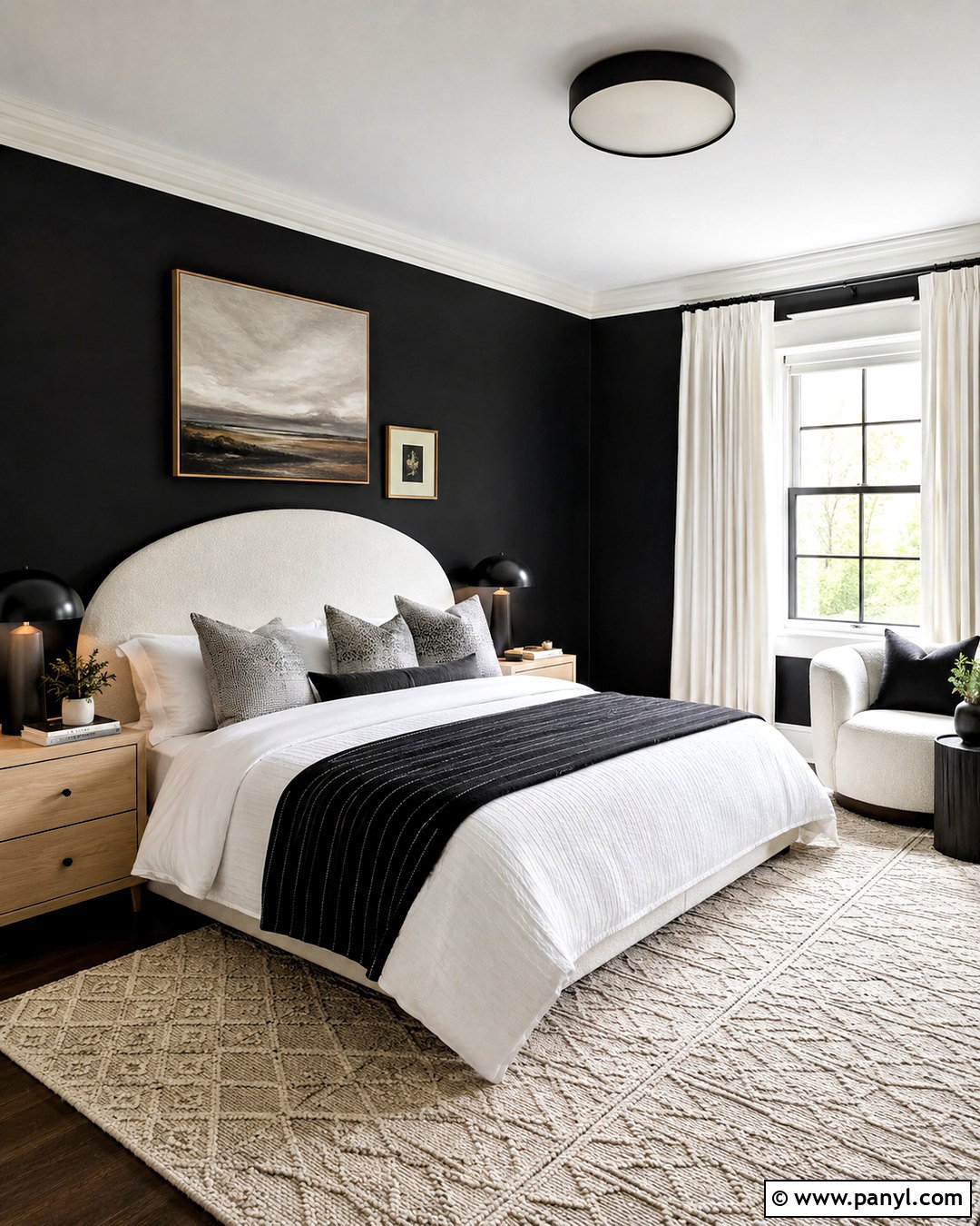 Black And White Wall Bedroom - 20 black wall in bedroom ideas