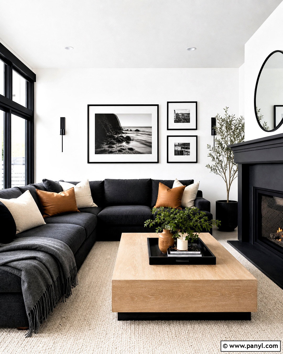 Black And White Wall Living Room - 20 white wall design ideas