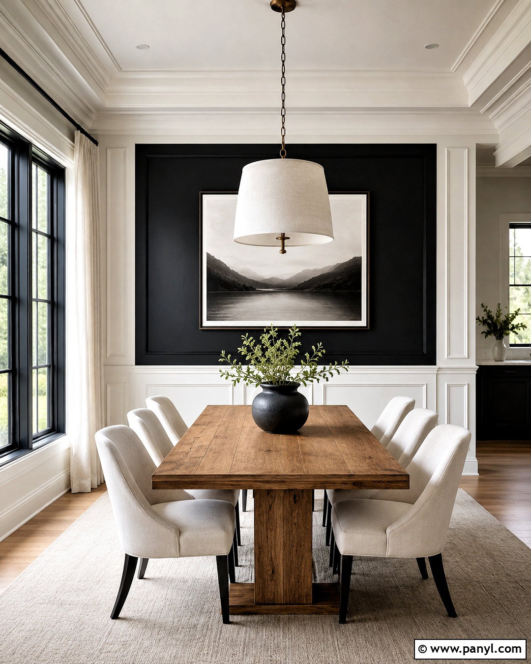Black And White Wall Paneling - 20 black and white wall decor ideas