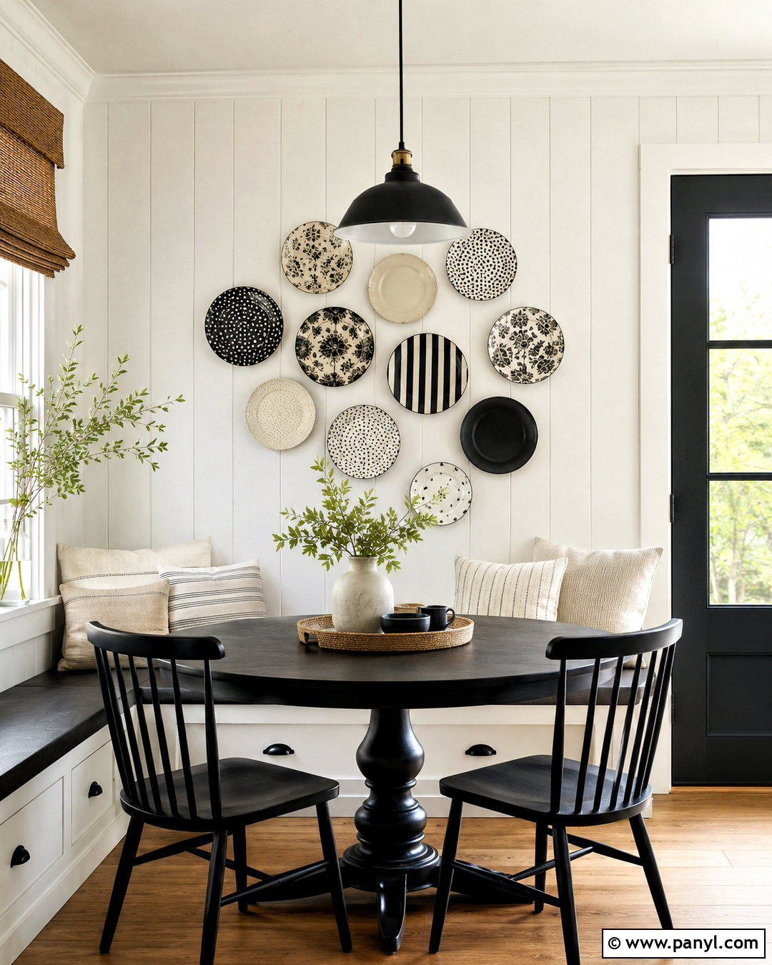 Black And White Wall Plates - 20 black and white wall decor ideas