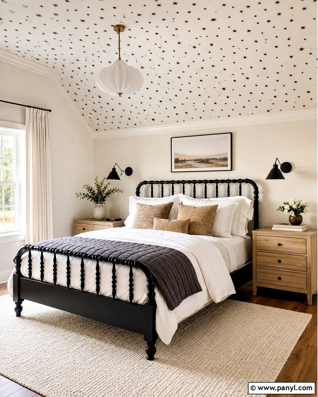 Black And White Wallpaper Ceiling Bedroom - 20 black and white wallpaper bedroom ideas