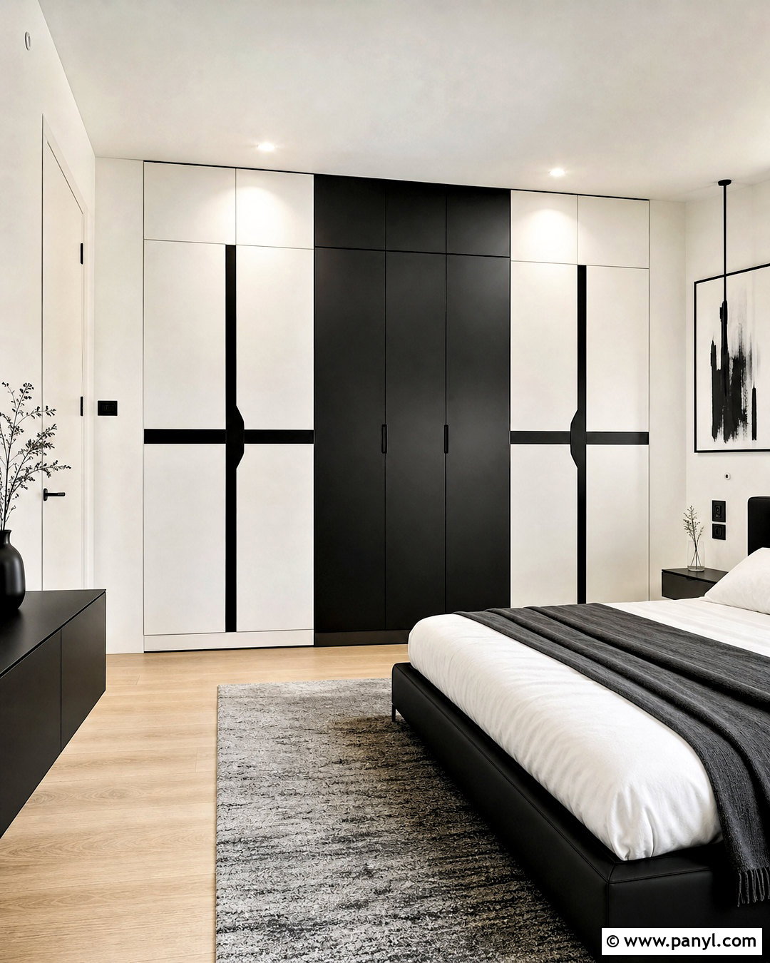 Black And White Wardrobe - 20 bedroom wardrobe colour combination ideas