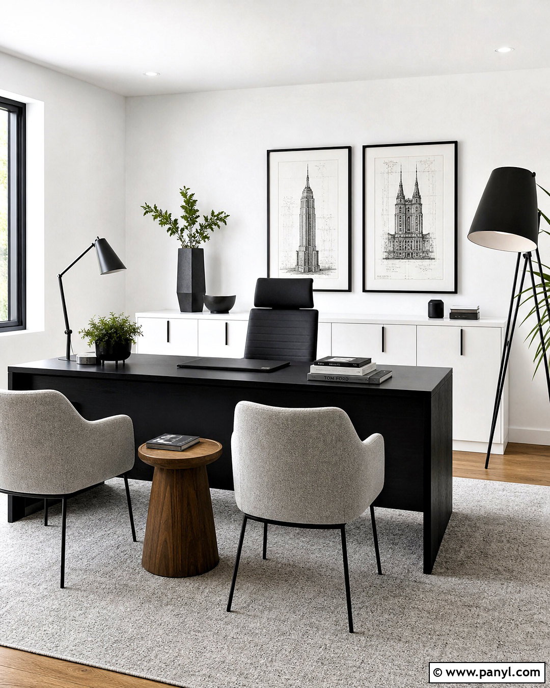 Black And White Work Office - 20 work office decor professional ideas