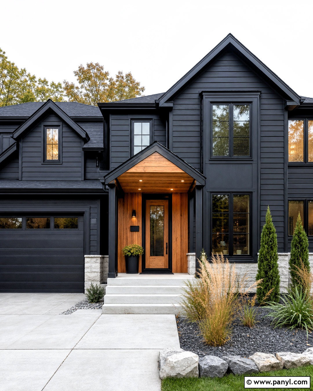 Black And Wood House Exterior - 20 house outdoor paint colors