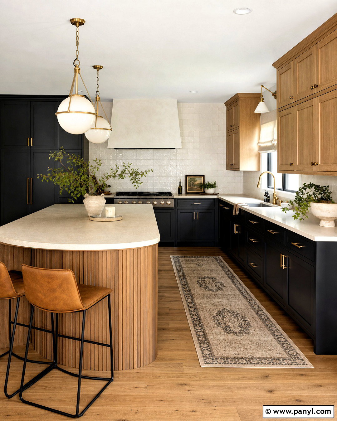 Black And Wood Kitchen - 20 cozy kitchen ideas