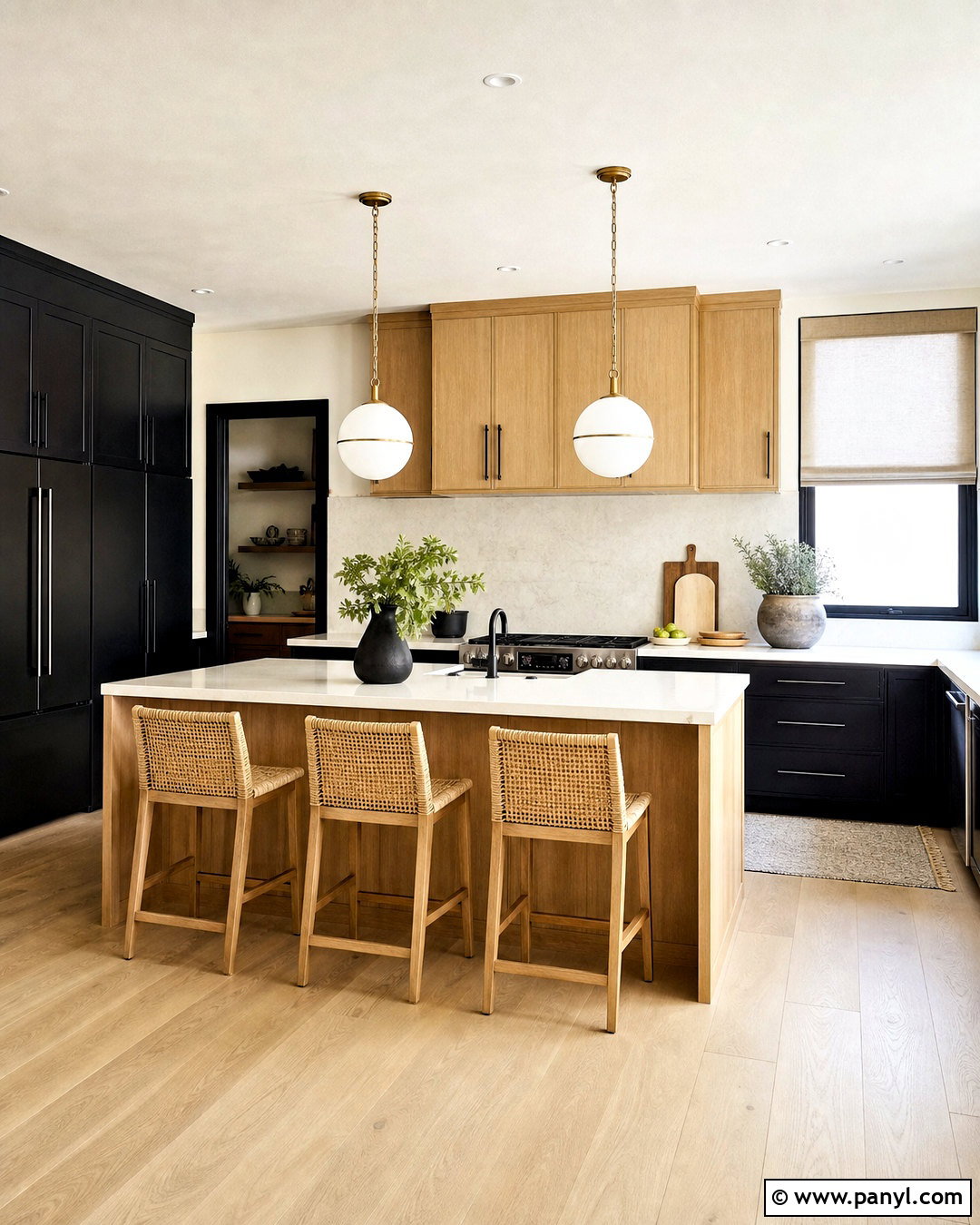 Black And Wood Kitchen - 20 kitchen inspo ideas
