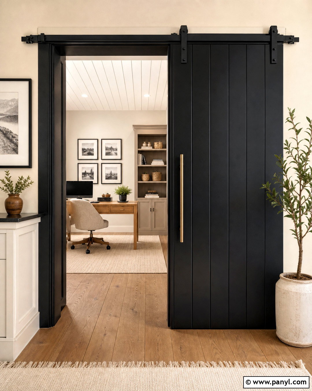 Black Barn Door With Black Trim - 20 black interior doors with black trim ideas
