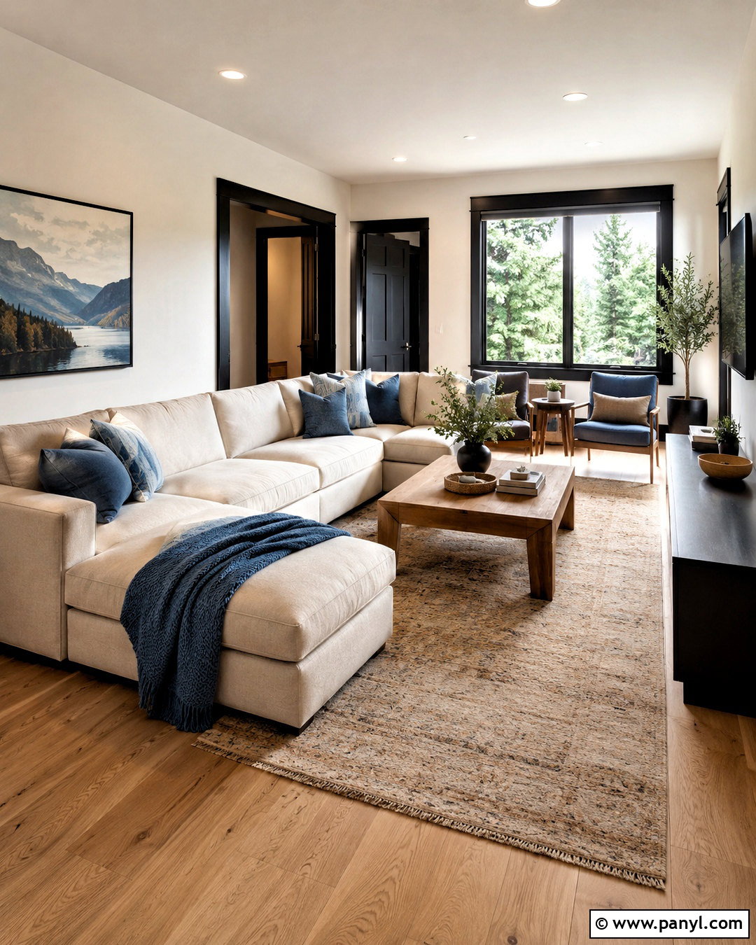 Black Baseboards With Light Oak Floors - 20 black moldings and trim ideas
