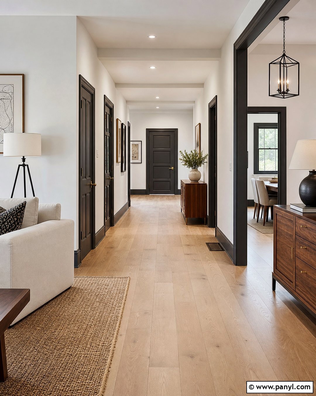 Black Baseboards With Matching Doors - 35 Baseboards And Trim Color Ideas