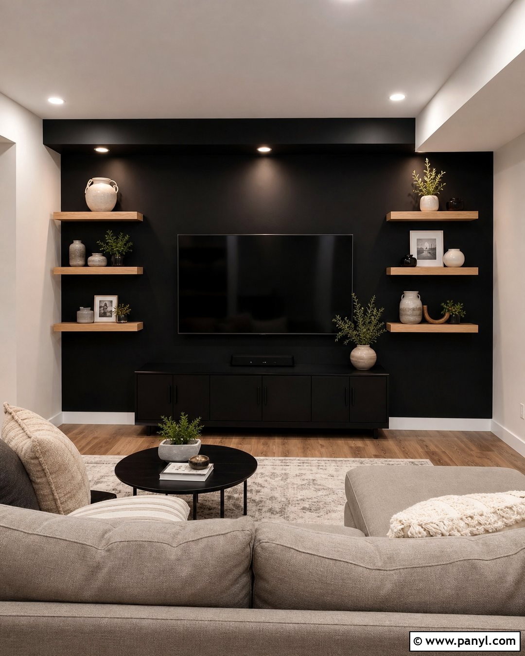 Black Basement Accent Wall - 30 Black Basement Walls