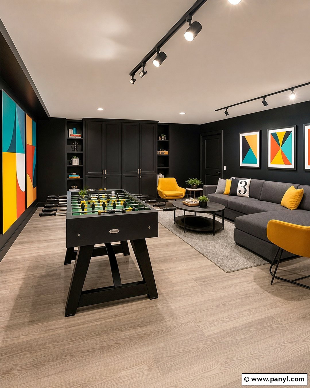 Black Basement Game Room Walls - 30 Black Basement Walls