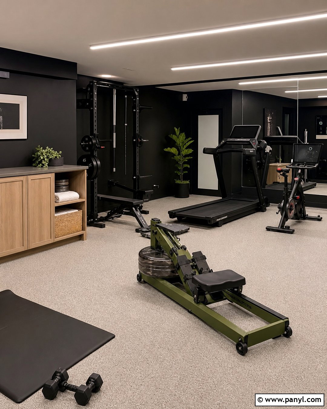 Black Basement Home Gym Walls - 30 Black Basement Walls