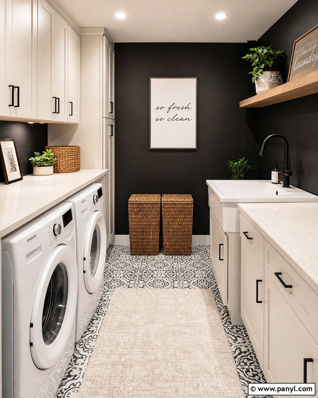 Black Basement Laundry Room Walls - 30 Black Basement Walls