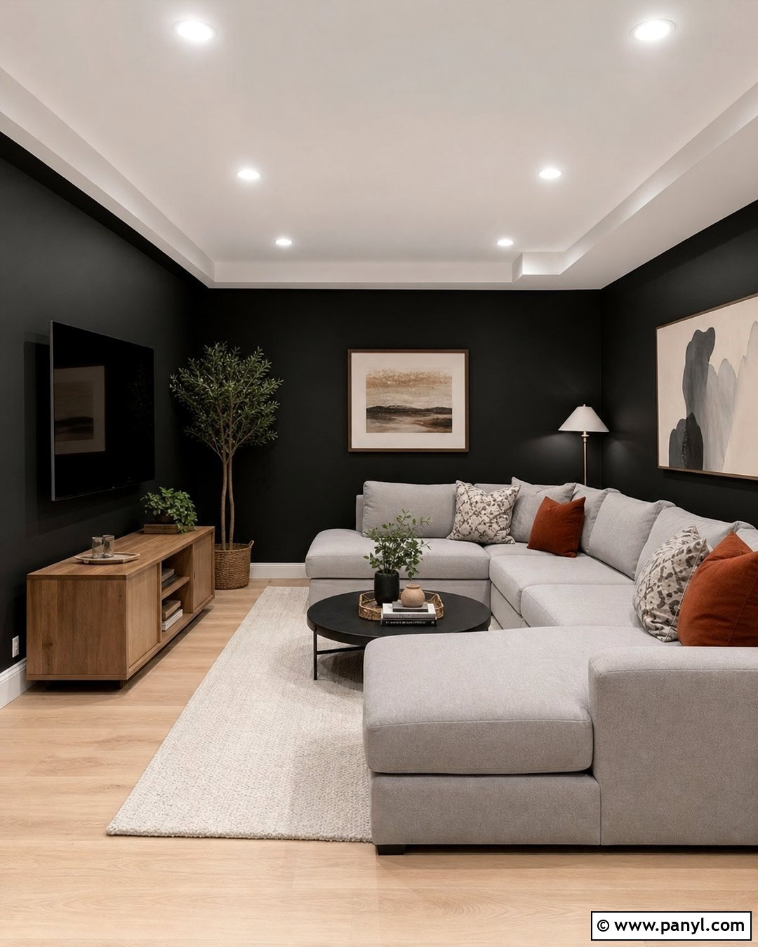 Black Basement Walls With White Ceiling - 30 Black Basement Walls