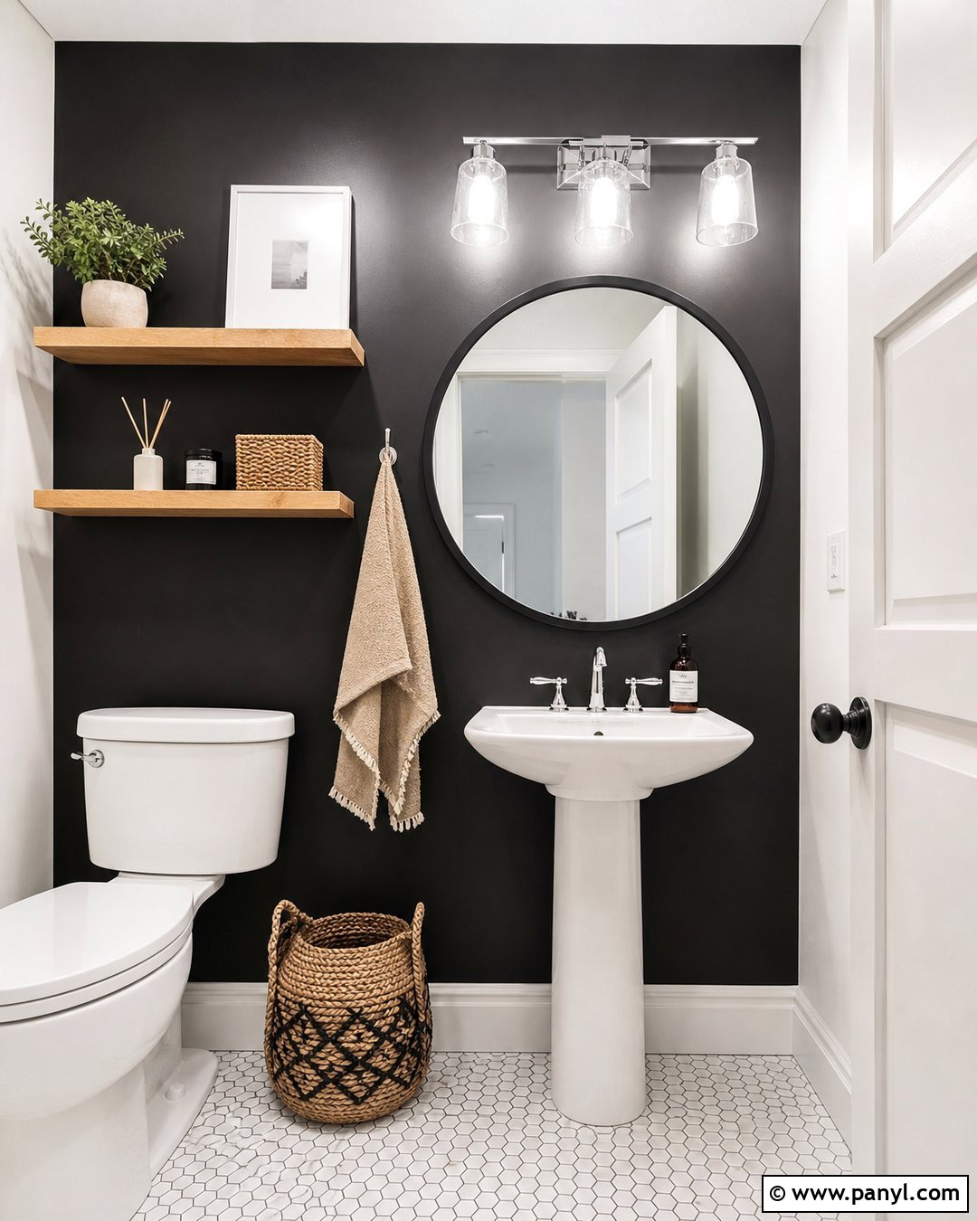 Black Bathroom Accent Wall - 30 Accent Wall Bathroom Painted Ideas