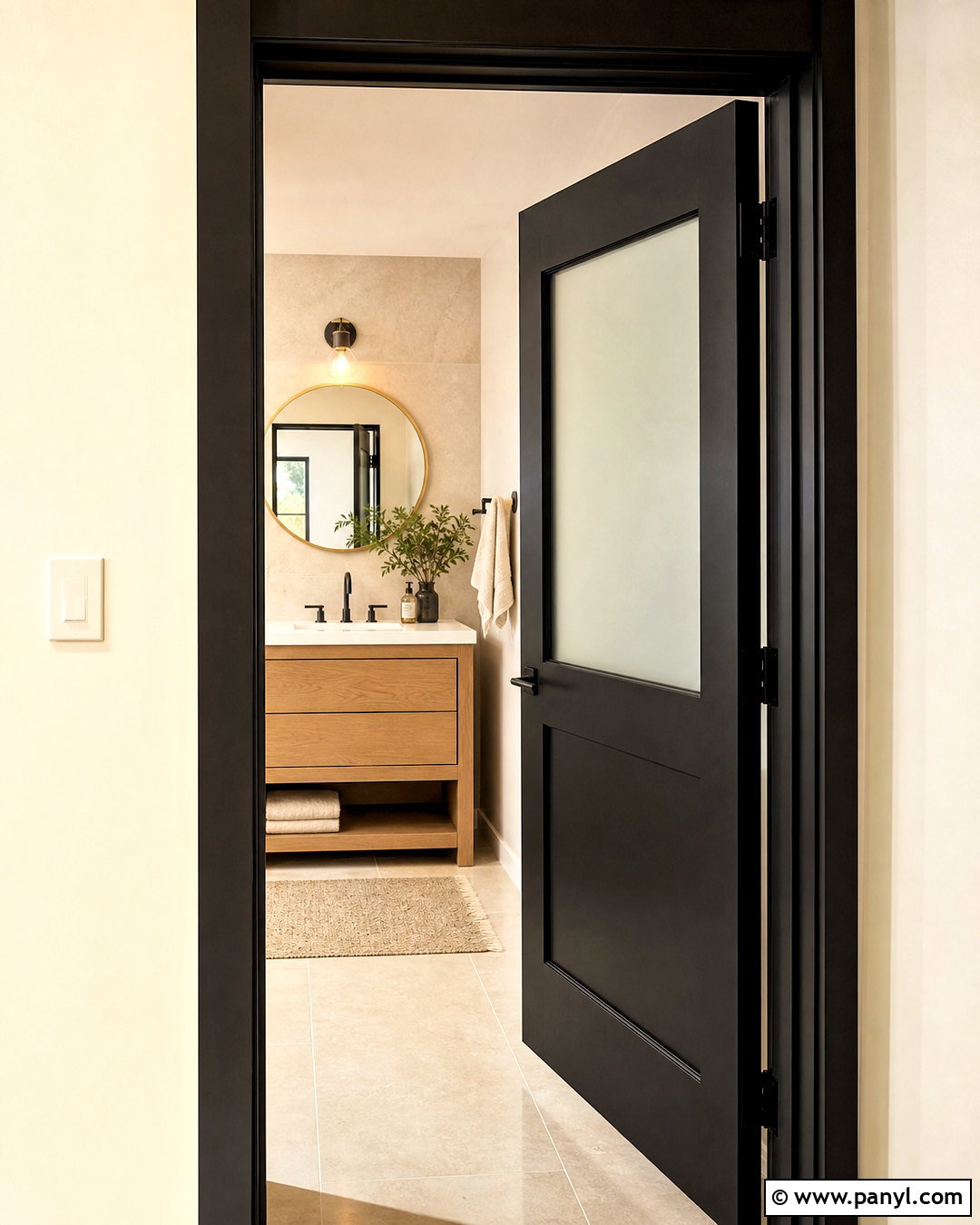 Black Bathroom Door With Black Trim - 20 black interior doors with black trim ideas