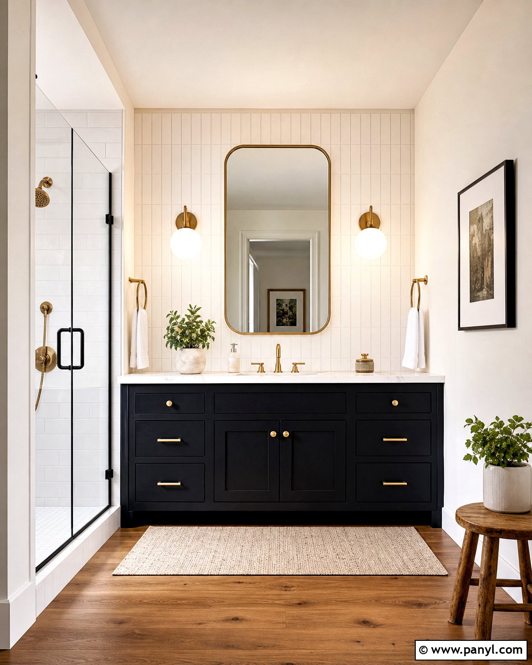 Black Bathroom Vanity - 20 bathroom vanity paint ideas