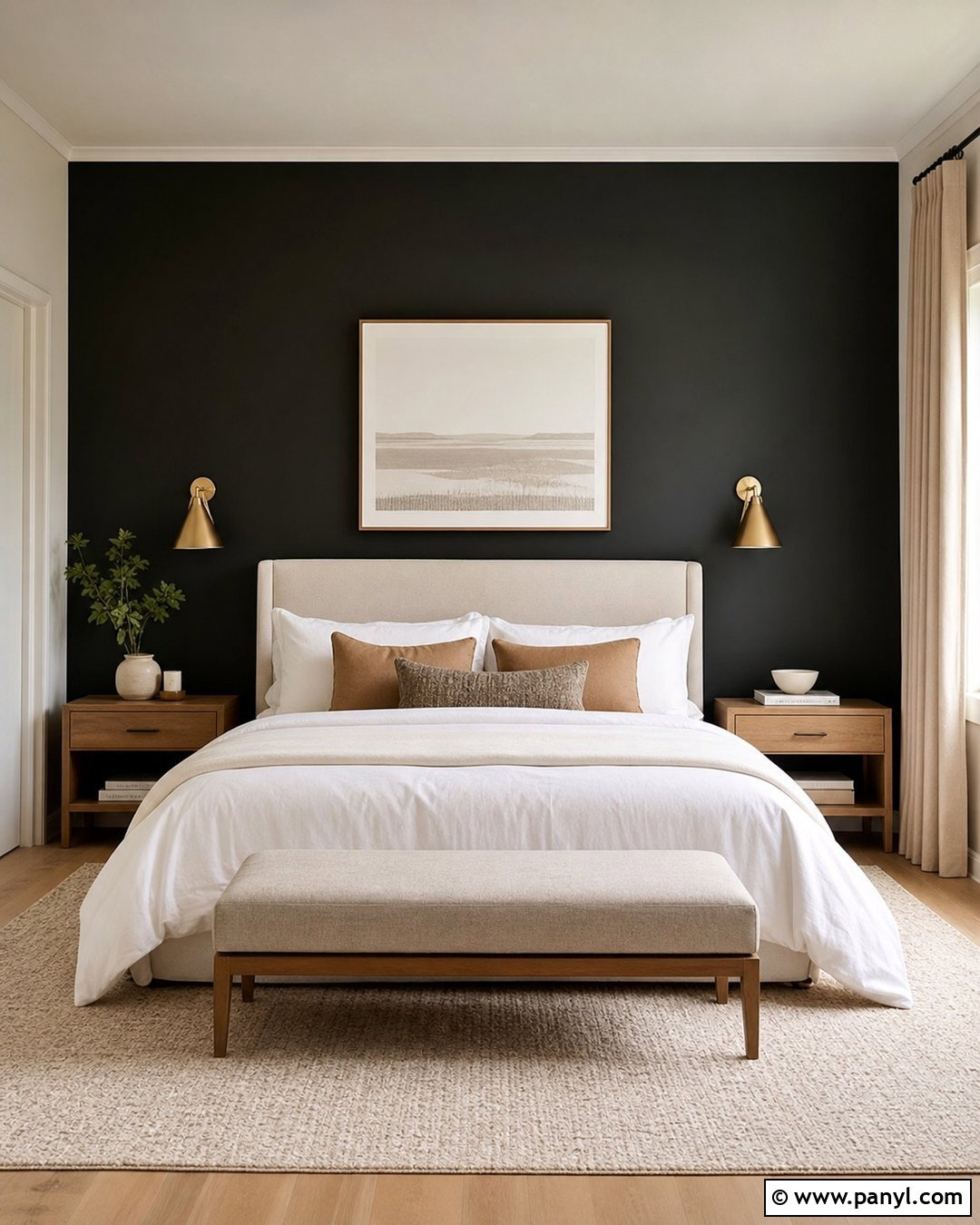 Black Bedroom Accent Wall - 50 paint ideas for walls
