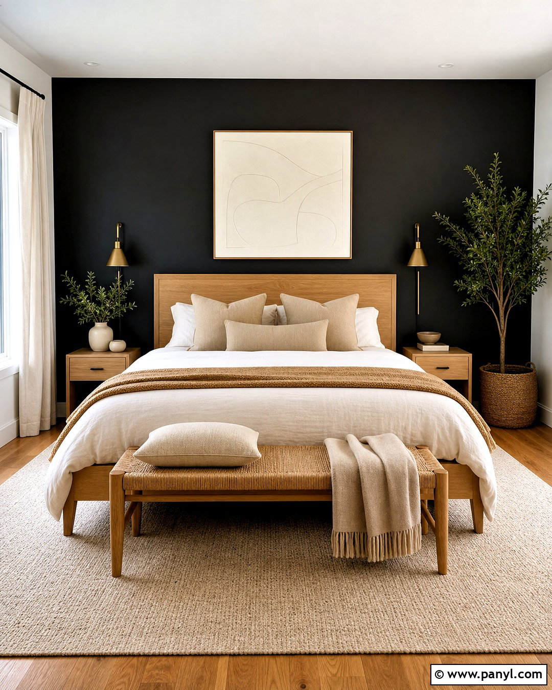 Black Bedroom Accent Wall - 20 accent color bedroom wall ideas