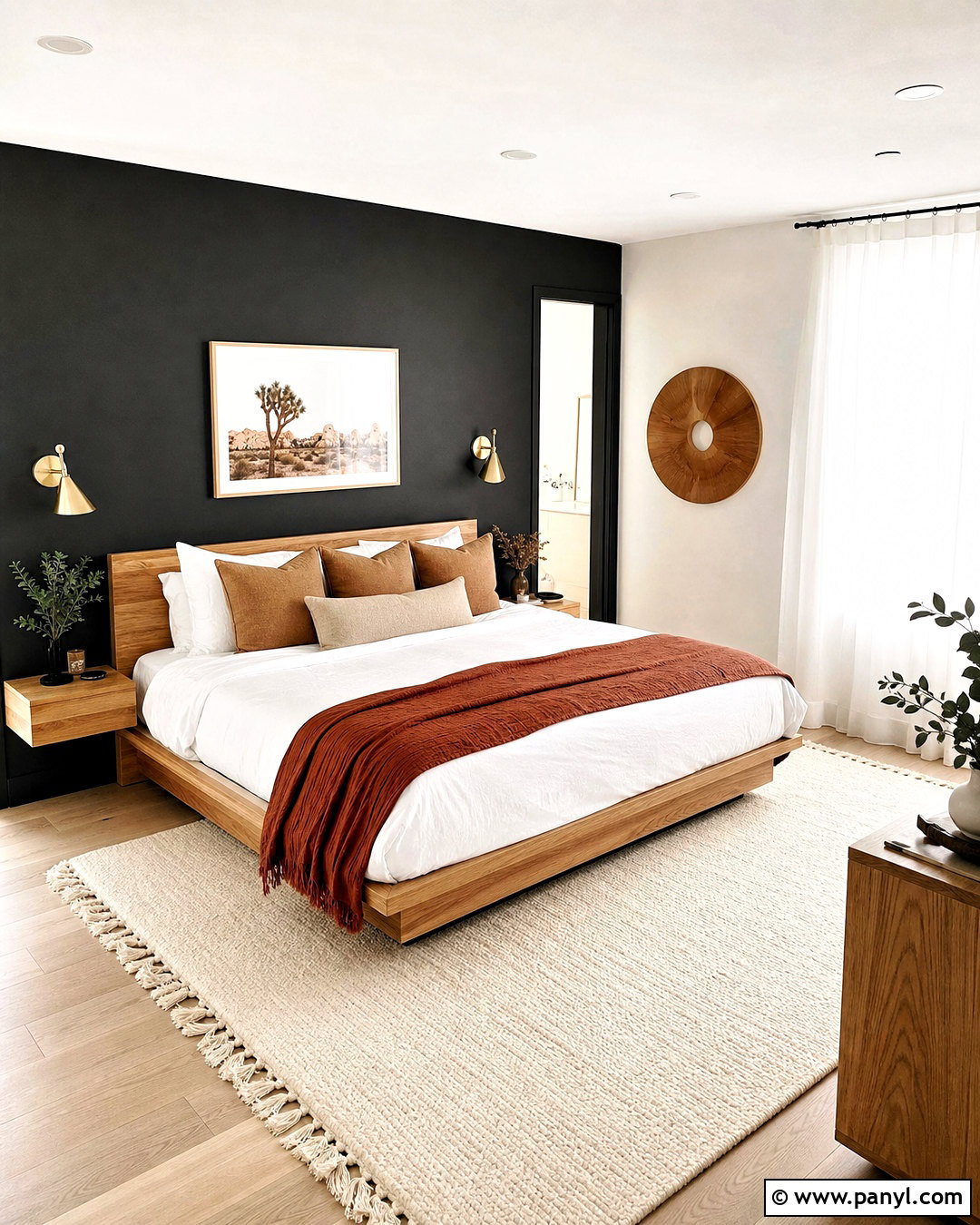 Black Bedroom Accent Wall - 20 accent wall colors bedroom ideas
