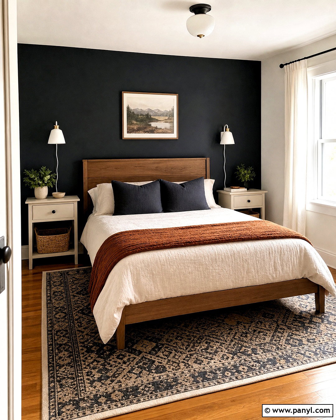 Black Bedroom On A Budget - 20 black painted bedroom ideas