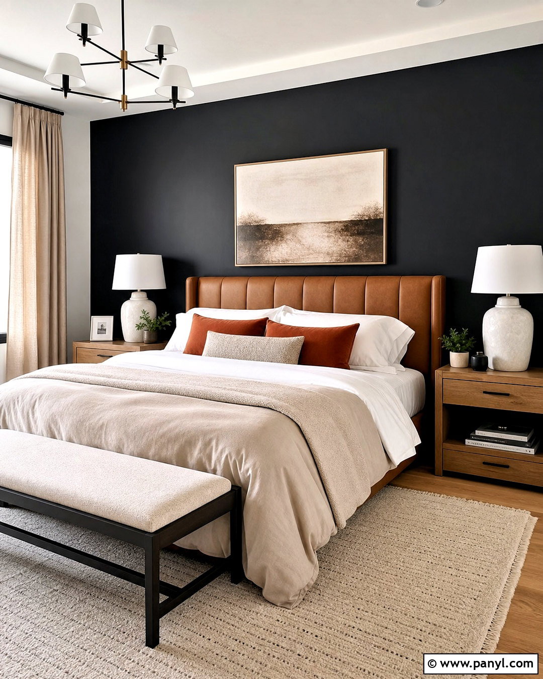 Black Bedroom Statement Wall - 20 statement wall bedroom ideas