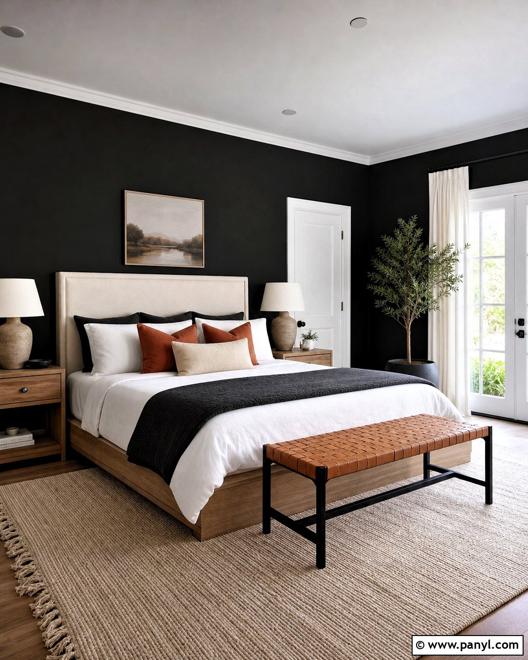 20 Dark Walls White Trim Ideas for Bold, Classic Contrast
