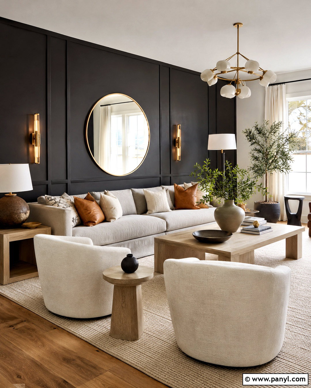 Black Board And Batten Accent Wall - 40 black accent walls
