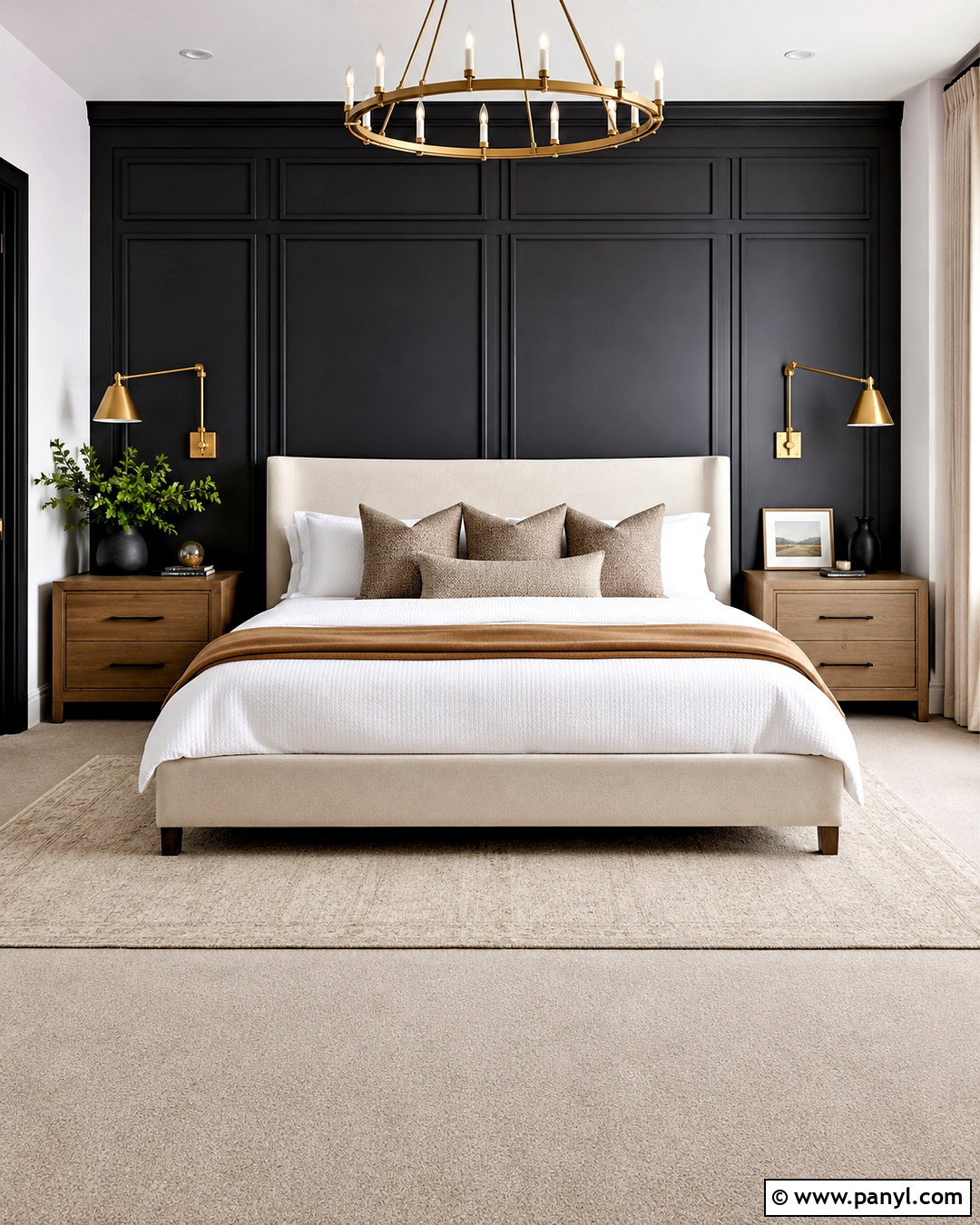 Black Board And Batten Wall - 20 black wall decor ideas
