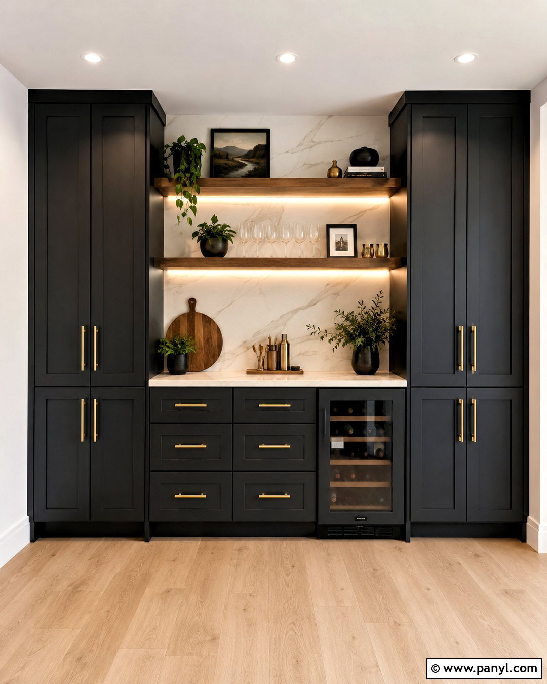 Black Cabinet Dry Bar Wall - 20 dry bar wall ideas