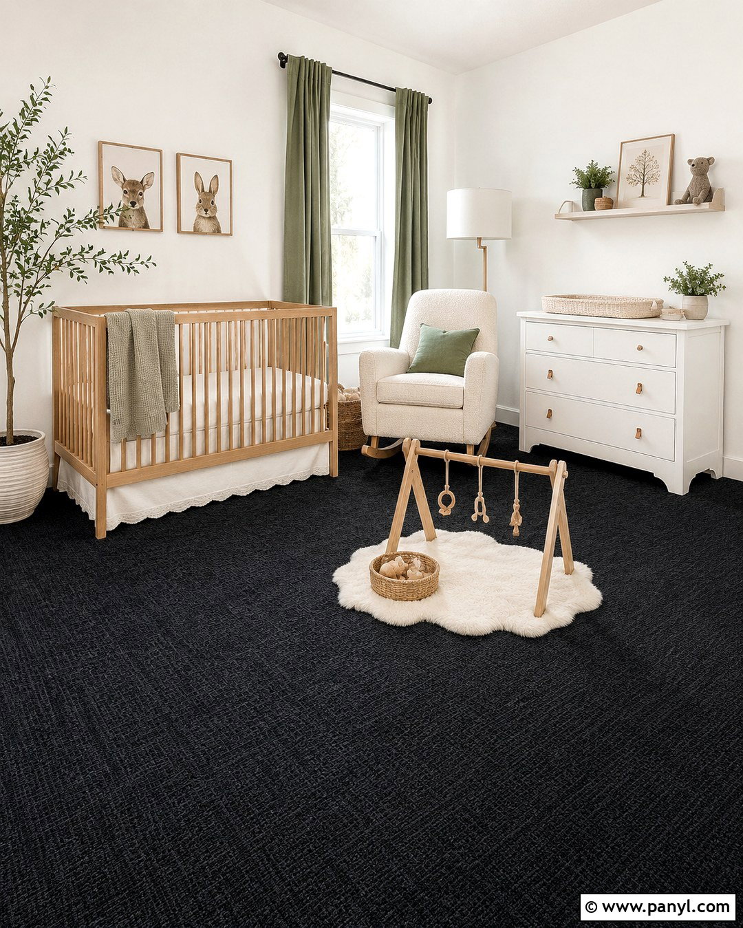 Black Carpet White Walls Nursery - 20 Black Carpet White Walls