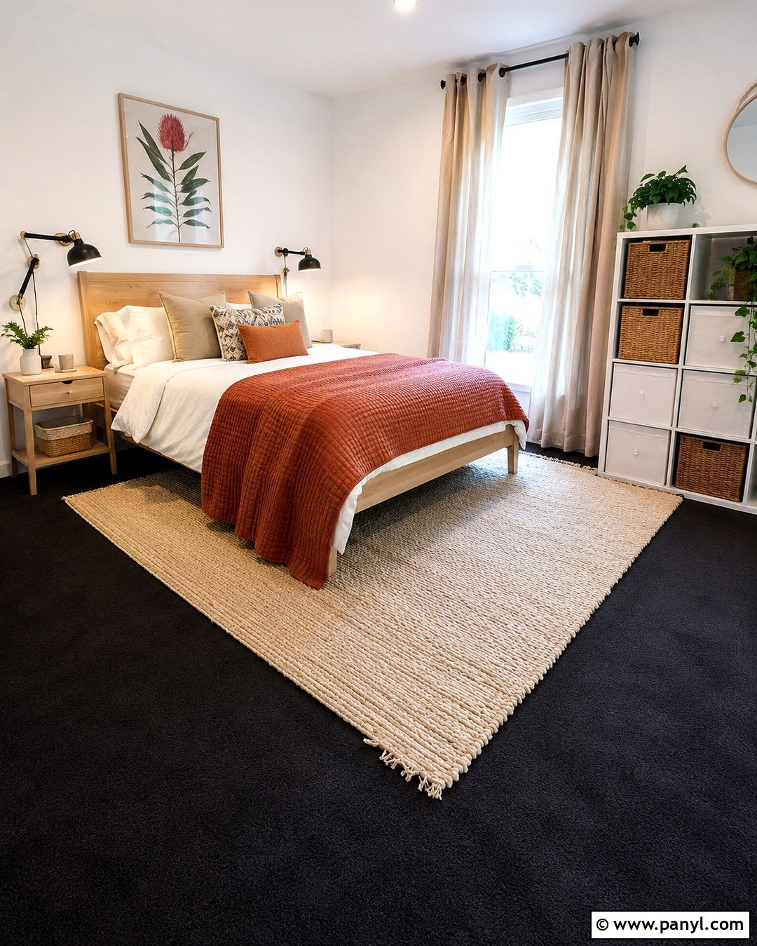 Black Carpet White Walls Rental Bedroom - 20 Black Carpet White Walls