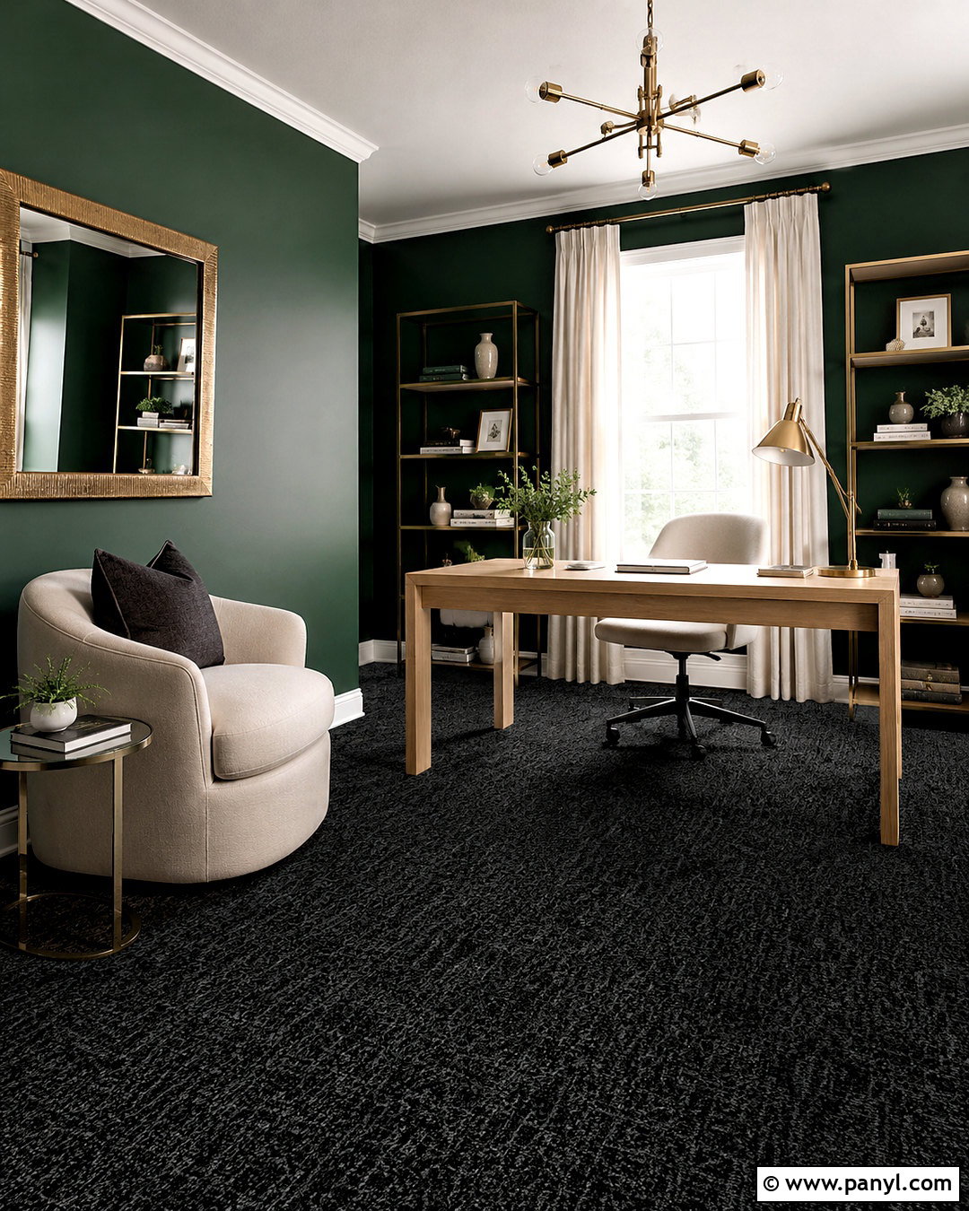 Black Carpet With Emerald Green Walls - 20 What Color Carpet Goes With Green Walls