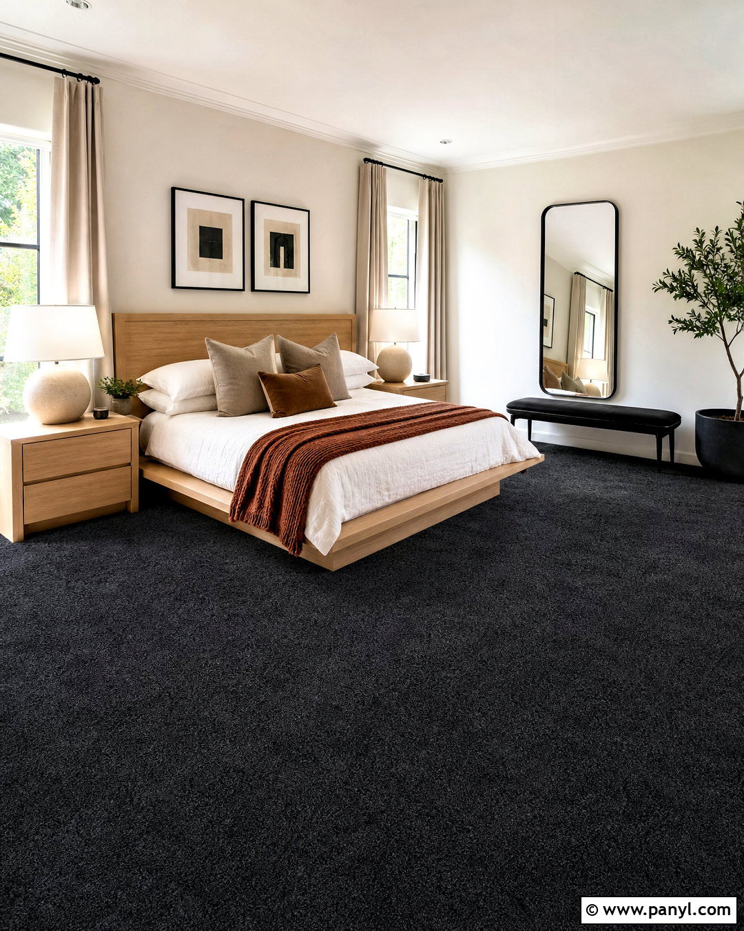 Black Carpet - 20 carpet color ideas