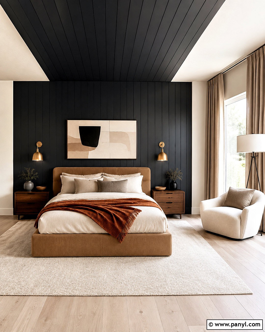 Black Ceiling And Wall Bedroom - 20 black wall in bedroom ideas