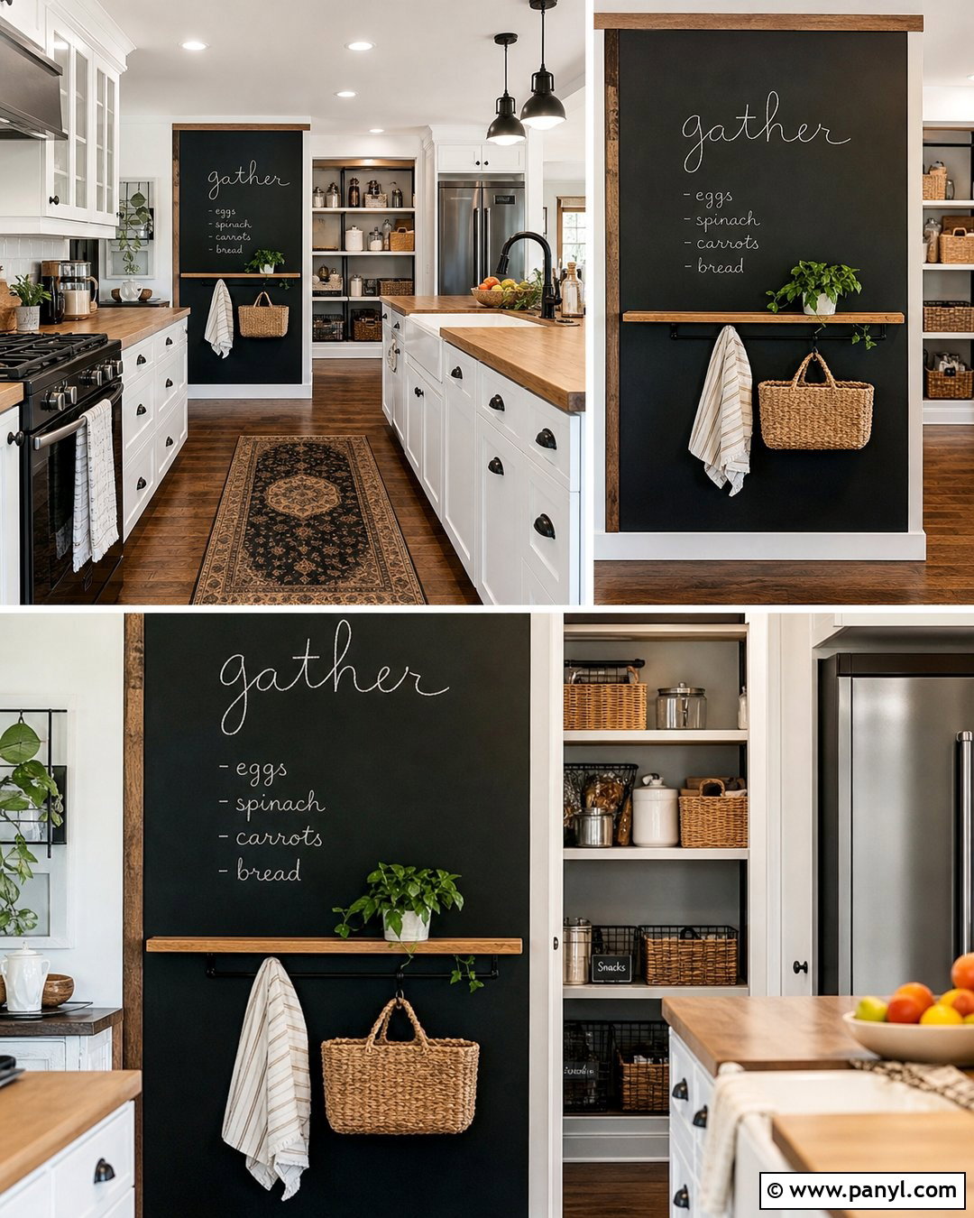 Black Chalkboard Accent Wall Kitchen - 30 black accent wall kitchen ideas